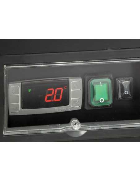 Murale refrigerato - Acciaio verniciato - Nero - Ventilato - Temp. +2/+10° C - cm 64 x 74.1 x 145.7 h