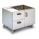 Base unit with door and drawers - N°2 x GN 1/1 h 15 - Plastic - Dimensions 80 x 61.5 x 60h cm