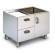 Base with door and drawers - N &176 2 x GN 1/1 h 15 - Plastic - Dimensions cm 80 x 61.5 x 60h