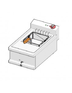 Freidora eléctrica profesional - Capacidad lt 10 - cm 40...