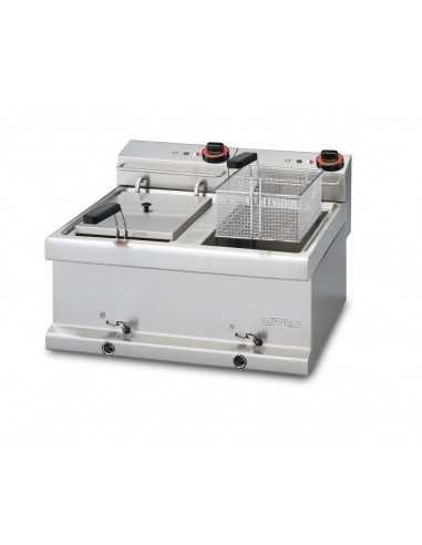 Professional Electric Fryer - Capacity lt 6+6 -...
