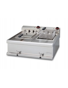 Electric fryer - Capacity lt 10+10 - cm 80 x 70 x 25 h