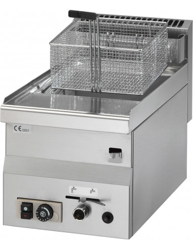 Gas fryer - Capacity liters 8 - Cm 30 x60 x 28 h