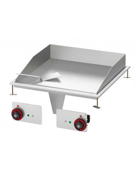 Fry top electric - Chromed smooth - cm 60 x 60 x 22 h
