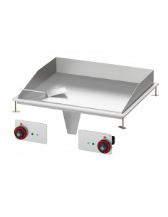 Professional Electric Fry Top - Smooth Stainless Steel -...