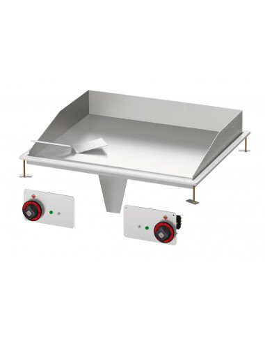 Fry top electric - Stainless steel - cm 80 x 60 x 22 h