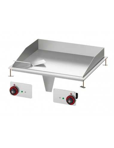 Fry top elettrico - Liscio inox - cm 80 x 60 x 22 h