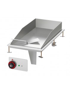 Fry top elettrico - Liscio inox - cm 40 x 80 x 22 h
