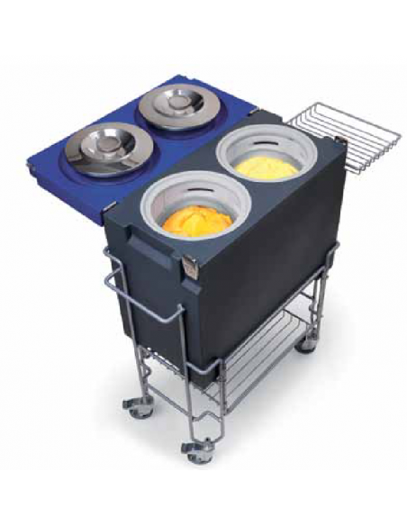 Isothermal container for ice cream -  N. 2 carapines - Cm 60 x 30 x 51.4 h