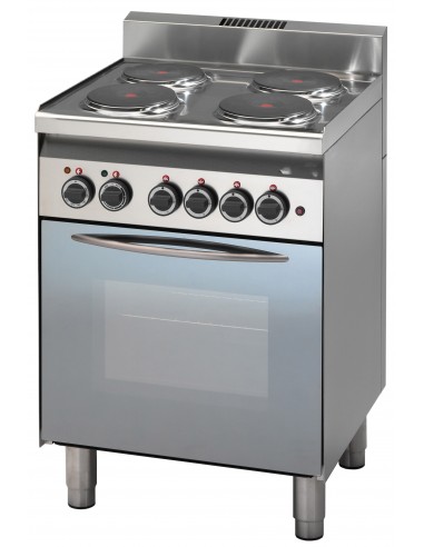 Cocina eléctrica - N. 4 placas - horno eléctrico - Cm 60 x 60 x 85 h