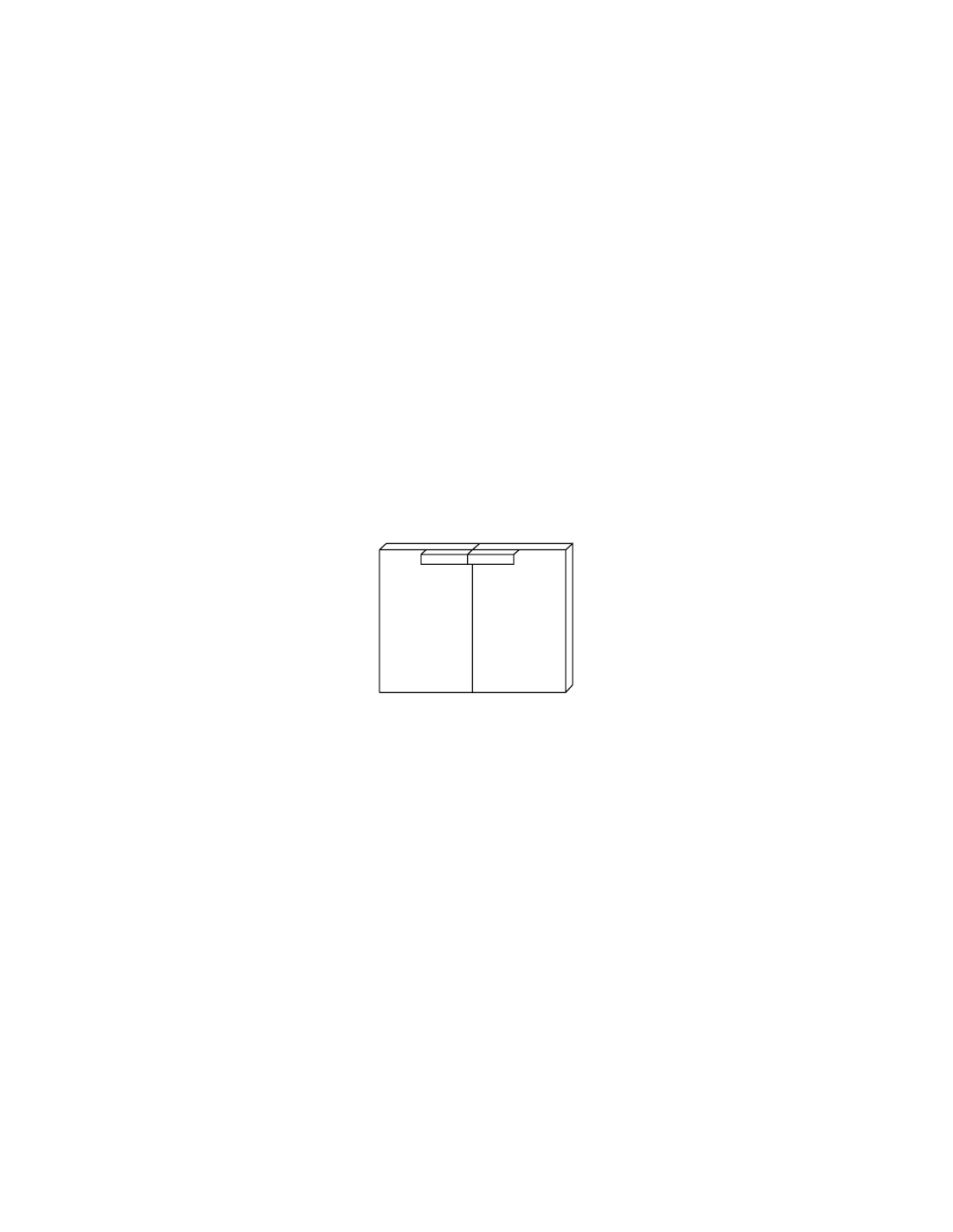 Pair of doors for base cm 60