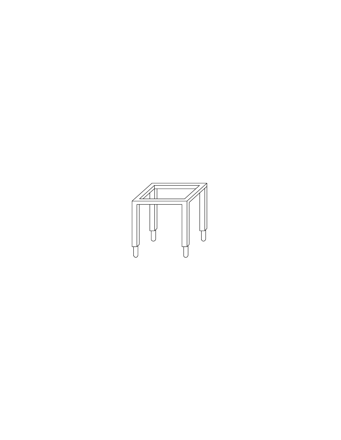 Cavalletto per base cm 30