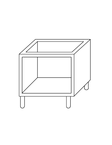 Base abierta cm 60