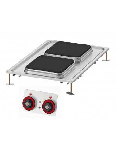 Professional Electric Cooktop - N. 2 burners -...