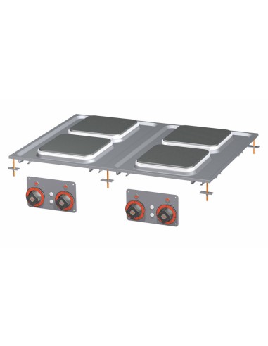 Electric cooker - N. 4 plates - cm 80 x 60 x 5 h