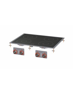 Professional glass-ceramic cooktop - N° 4 zones - cm 80 x...