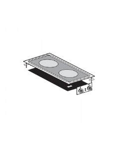 Placa de cocina profesional de vitrocerámica - N° 2 zonas...