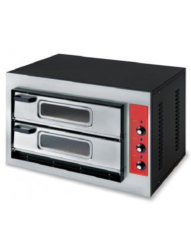 Electric oven - 1 1 pizza 40 x 60 cm - Single-phase or three-phase - Dimensions 89 x 60.5 x 57 h cm