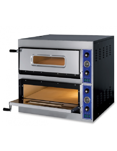 Electric oven - N. 4+4 pizzas Ø 33 cm - cm 90 x 78.5 x 75 h
