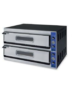 Horno de pizza eléctrico para 6+6 pizzas - cm 123 x 78,5 x 75 h