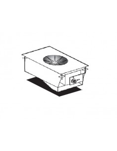 WOK cooking plan - N°1 area - cm 40 x 60 x 31 h