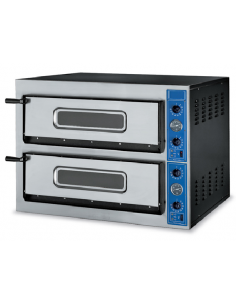 Horno de pizza eléctrico para 6+6 pizzas - cm 101 x 121 x 75 h