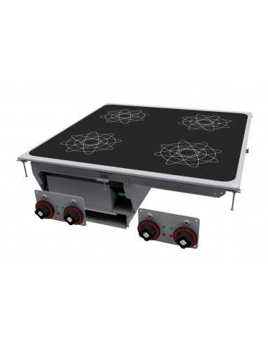Induction cooktop - N. 4 zones - cm 80 x 80 x 31 h