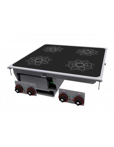 Induction hob - N. 4 areas - cm 80 x 80 x 31 h