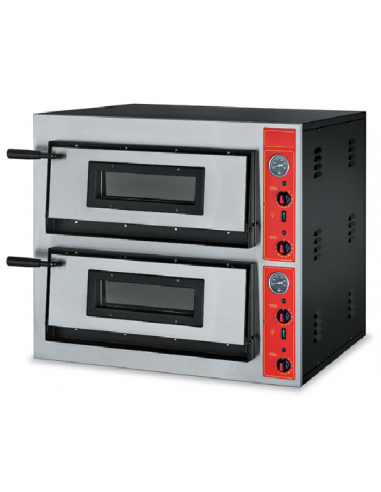 Electric oven - N. 4+4 pizzas Ø 30 cm - cm 90 x 73.5 x 75 h
