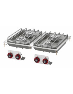 Professional gas cooktop - N. 4 burners - cm 80 x 60 x 14 h