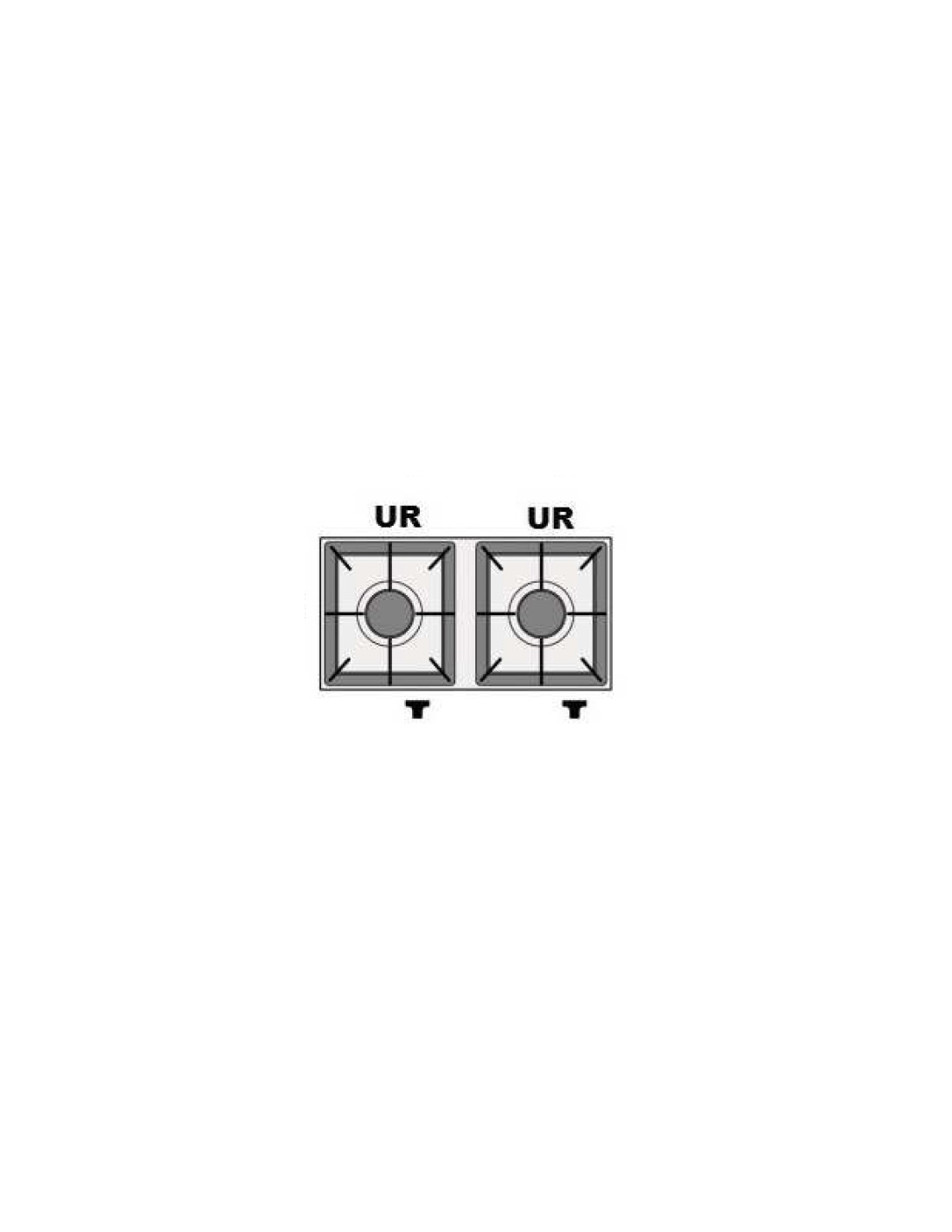 N. 2 bruciatori ultra rapido - kW 6 + kW 6