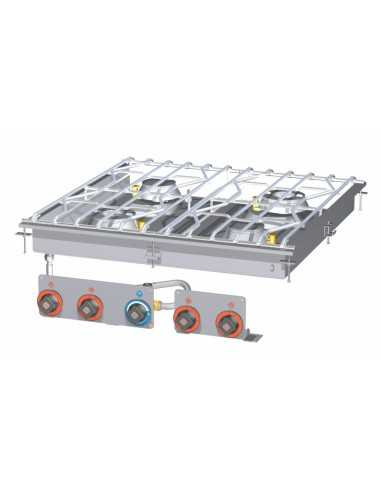 Professional water-heated cooktop - A gas - N....