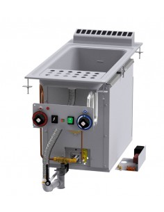 Professional gas pasta cooker - N. 1 x 25 liters - cm 40...