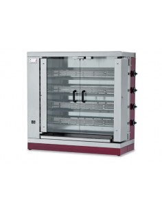 Gas asado - N. 16/20 pollos - 4 varillas - cm 110 x 48 x...