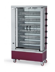 Gas asado - N. 24/30 pollos - N. 6 varillas - cm 110 x 48...