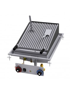 Parrilla profesional de piedra volcánica - Ajustable - cm...