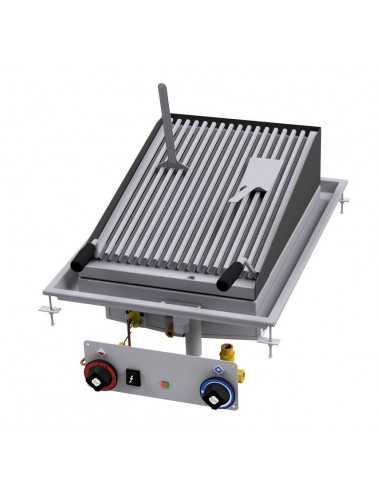 Professional lava stone grill - Adjustable - cm...