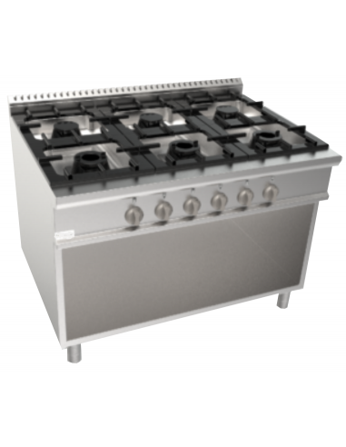 Gas cooker - N.6 fires - cm 120 x 90 x 85 h