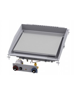 Fry top gas - Chromed row - cm 70 x 80 x 33 h