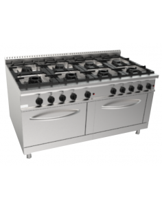 Gas cooker - N.8 fireworks - Gas oven - cm 160 x 90 x 85 h