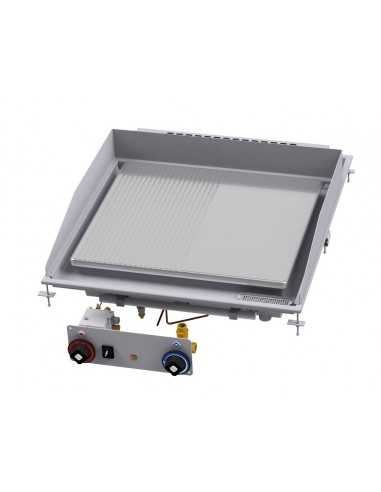 Professional gas fry top - 1/, 2 smooth, 1/, 2...