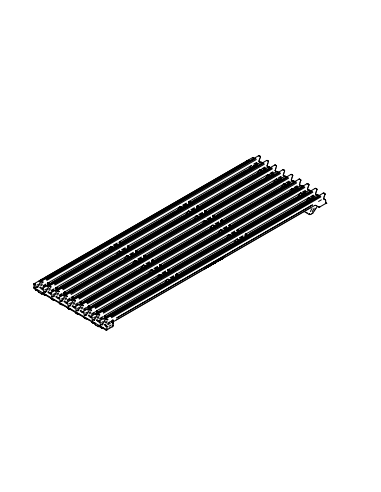 Reversible grill in cast iron meat/fish for water grid