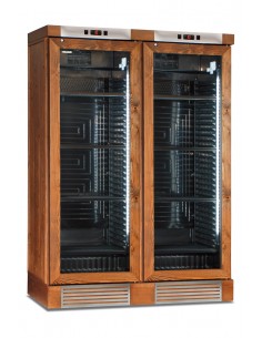 Refrigerated wine display walnut color - 764 liters -...
