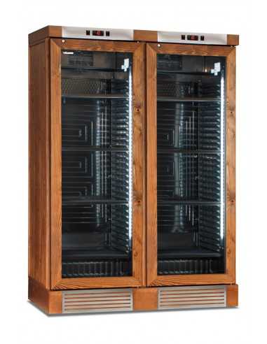 Refrigerated wine display walnut color - 764...