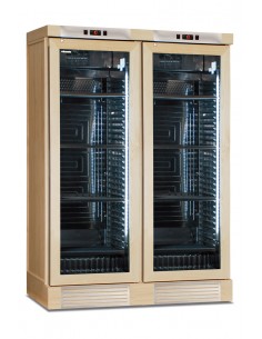 Heladera de vino - ceniza de color - Doble temperatura -...