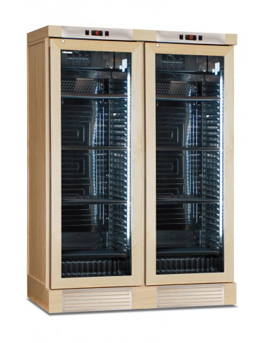 Wine fridge - Color ash - Double temperature - cm 129.5 x 63.5 x 188 h
