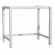 Support for oven - Structure in stainless steel - Supplied with assembly kit - Dimensions 59.2 x 53 x 80 h cm