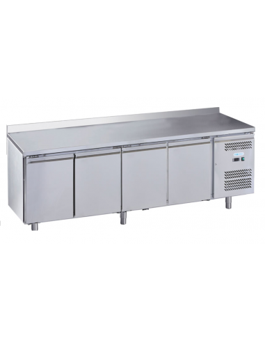 Refrigerated table - N. 4 doors - Alzatina - cm 223 x 60 x 95 h