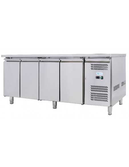 Tavolo refrigerato - N. 4 porte - cm 223 x 60 x 85 h