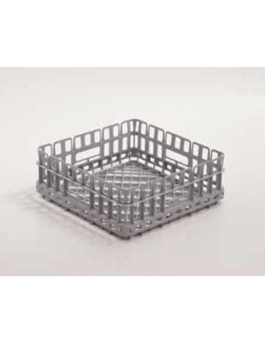 Basket glass square bottom floor cm 35 x 35 x 11h